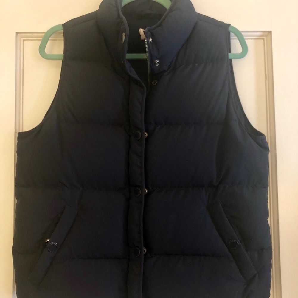 J.Crew Navy Puffer Vest